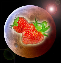 super pleine lune fraises juin 2023